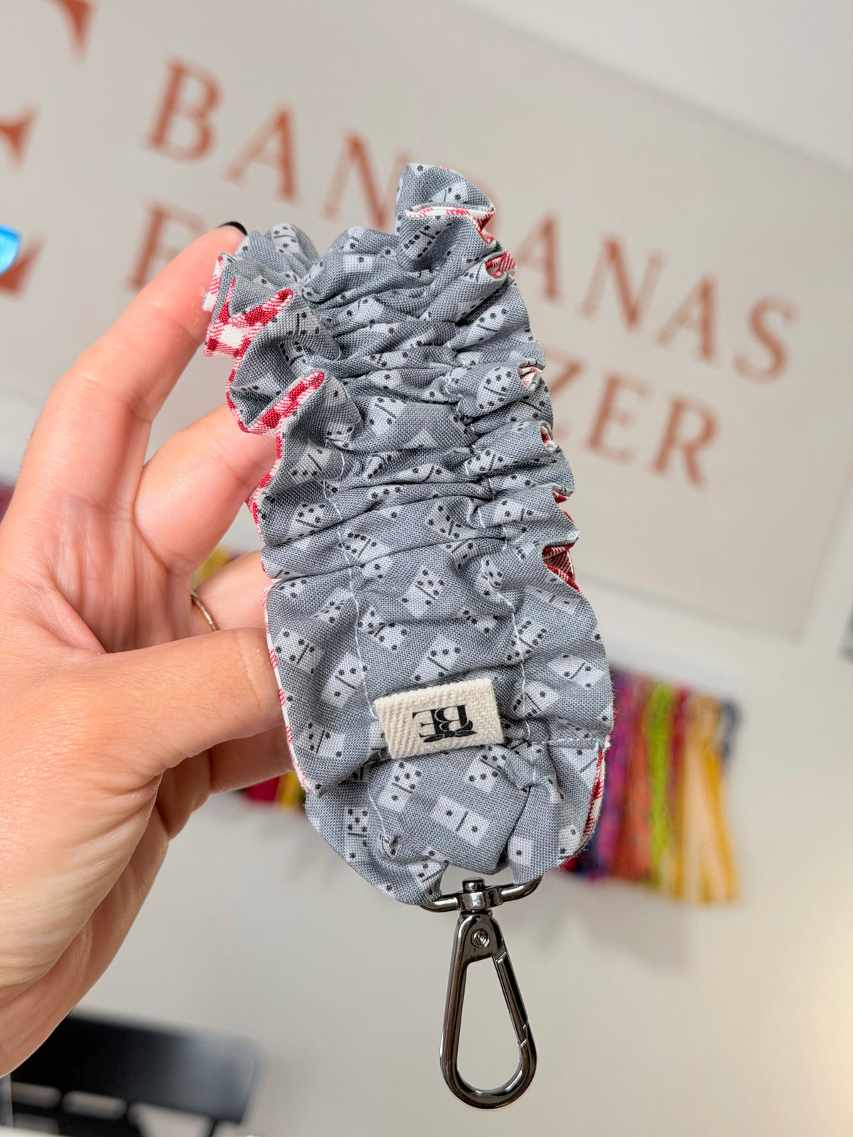 Key Charm Scrunchie Ancho